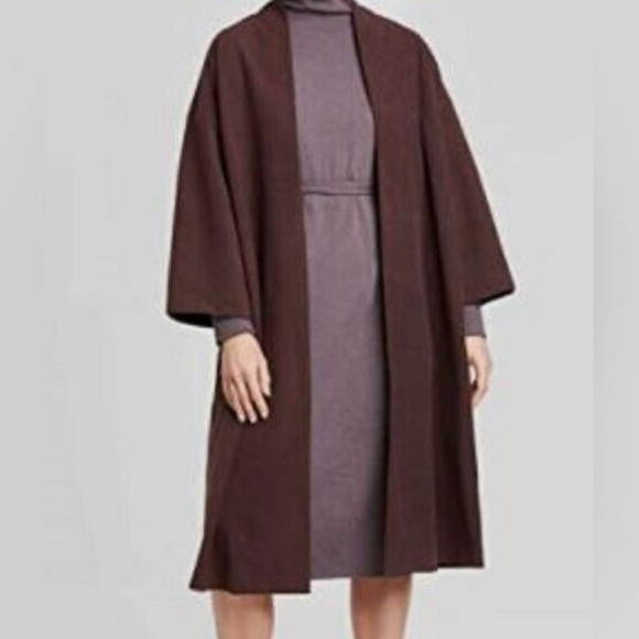 PROLOGUE  Women's eggplant/rich brown tie waist trench size XS - Picture 6 of 15